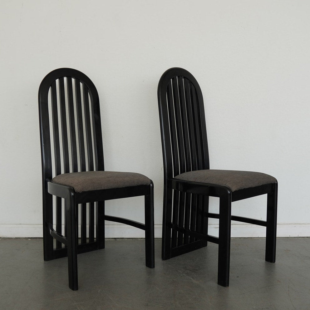 Vintage Pallavisini Italian Modern High-Back Dining Chairs (Set of 4)