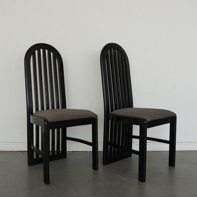 Vintage Pallavisini Italian Modern High-Back Dining Chairs (Set of 4)