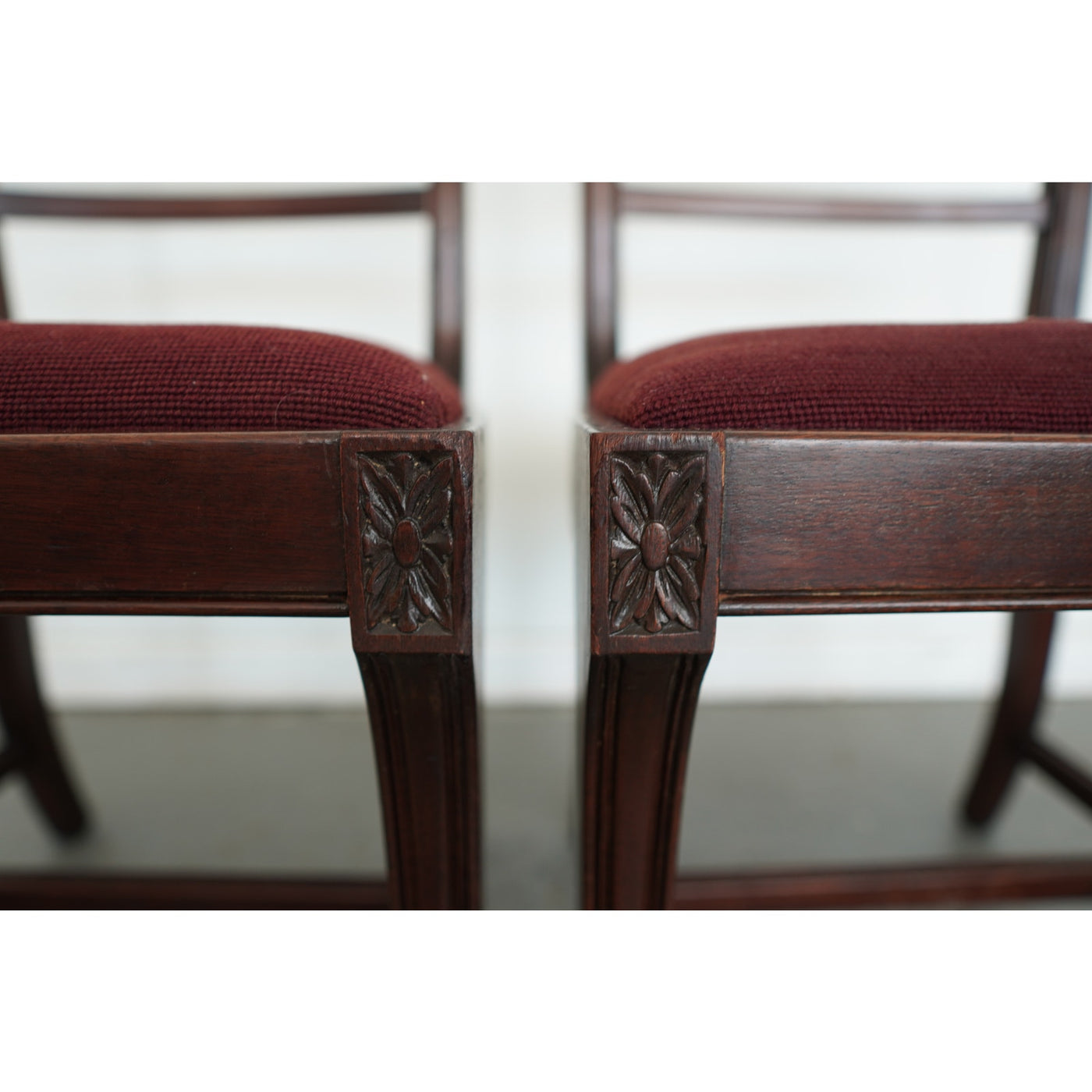Vintage Federal Revival Dining Chairs (Set of 4)