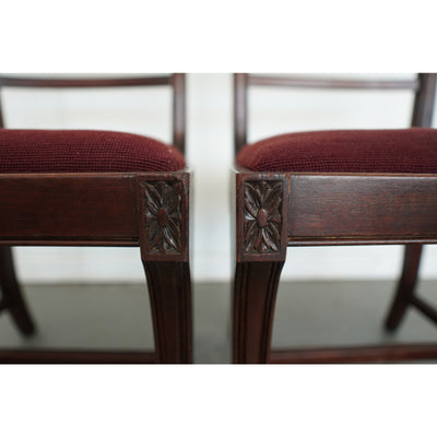 Vintage Federal Revival Dining Chairs (Set of 4)