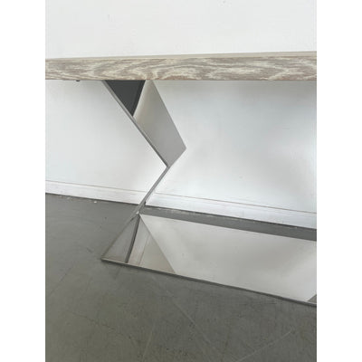 Zin Home Eloquence Coastal Grey Console Table