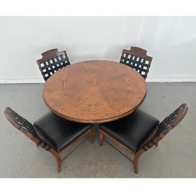 Vintage Spanish Revival Dining Set (Set of 5)