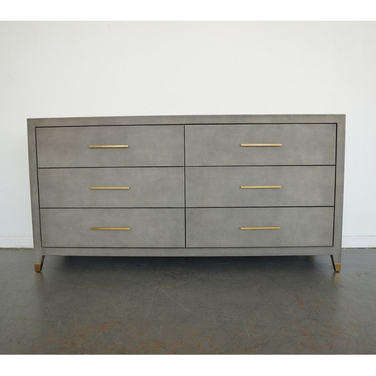 Restoration Hardware Graydon Shagreen 6-Drawer Dresser