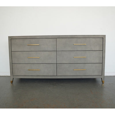 Restoration Hardware Graydon Shagreen 6-Drawer Dresser
