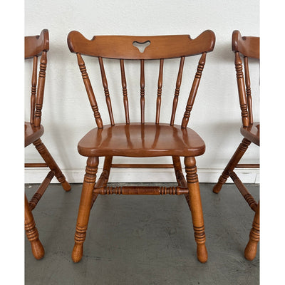Vintage Tell City Andover Maple Spindle Back Chair (Set of 4)