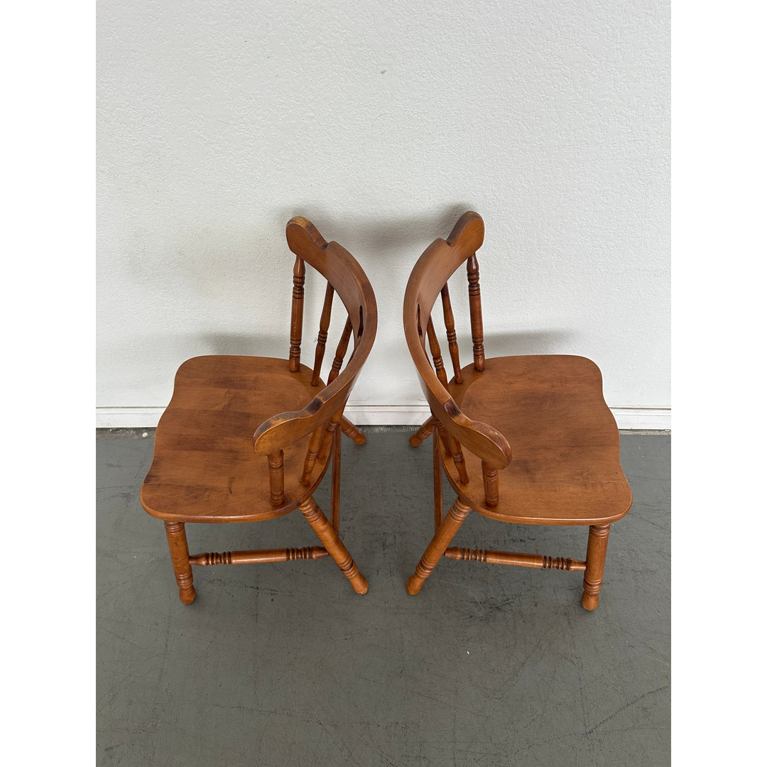 Vintage Tell City Andover Maple Spindle Back Chair (Set of 4) – Lu