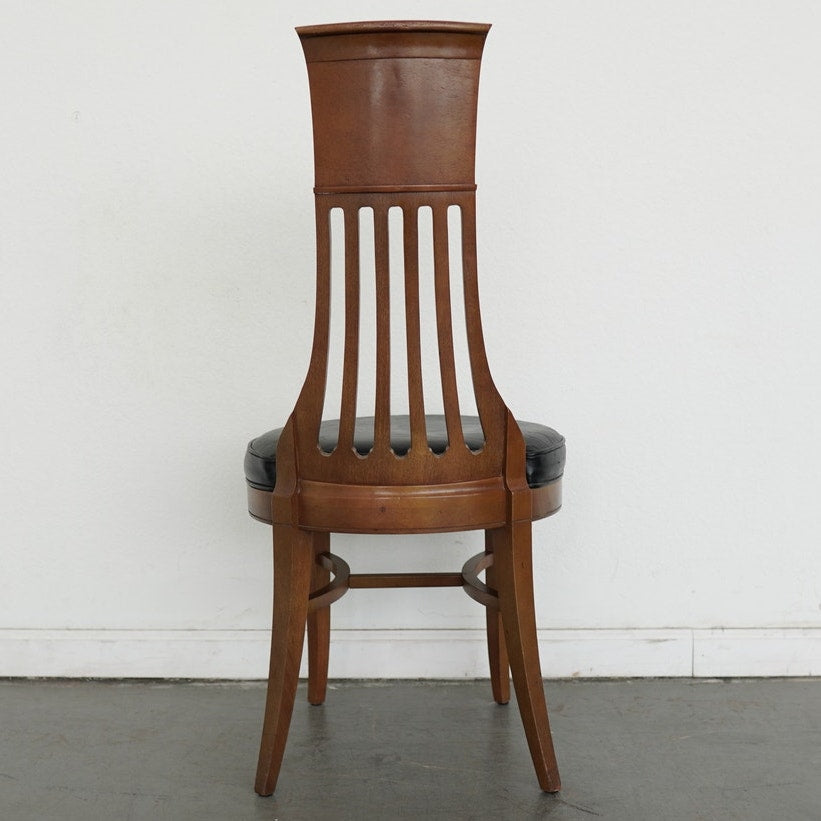 Vintage Thomasville Mid Century High Back Side Chair