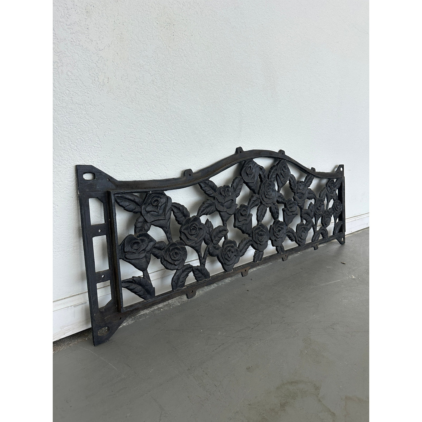 Antique Cast Iron Park Bench Back