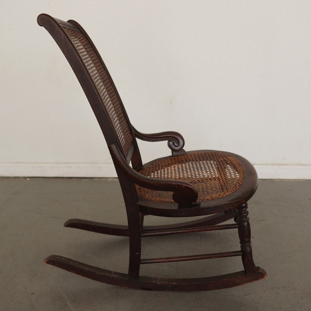 Antique Cane Rocking Chair
