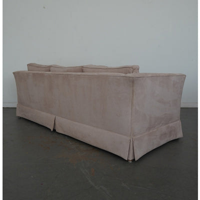 Vintage Drexel Heritage Skirted Suede Sofa
