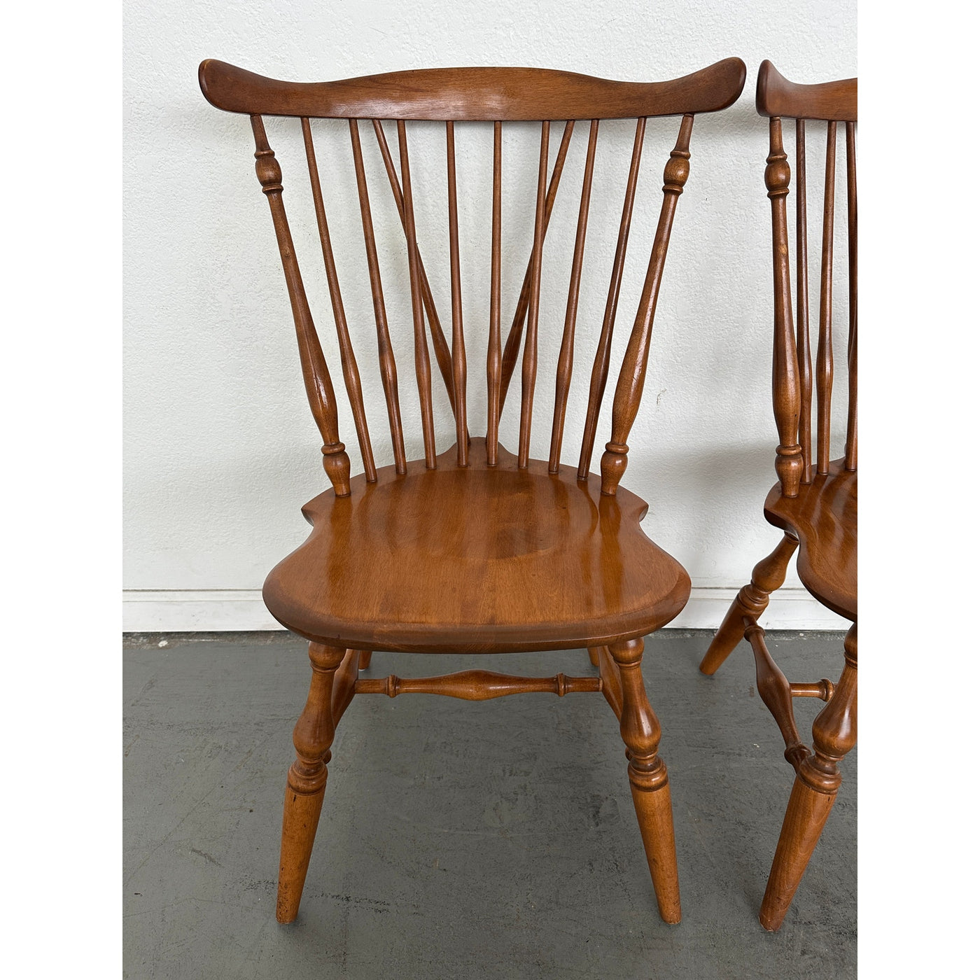 Vintage Fan Back Windsor Side Chairs (Set of 2)