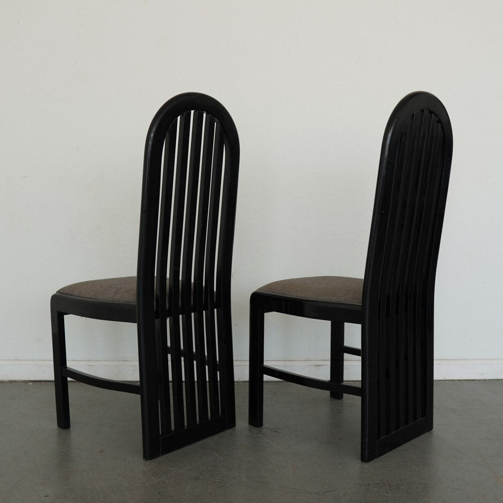 Vintage Pallavisini Italian Modern High-Back Dining Chairs (Set of 4)