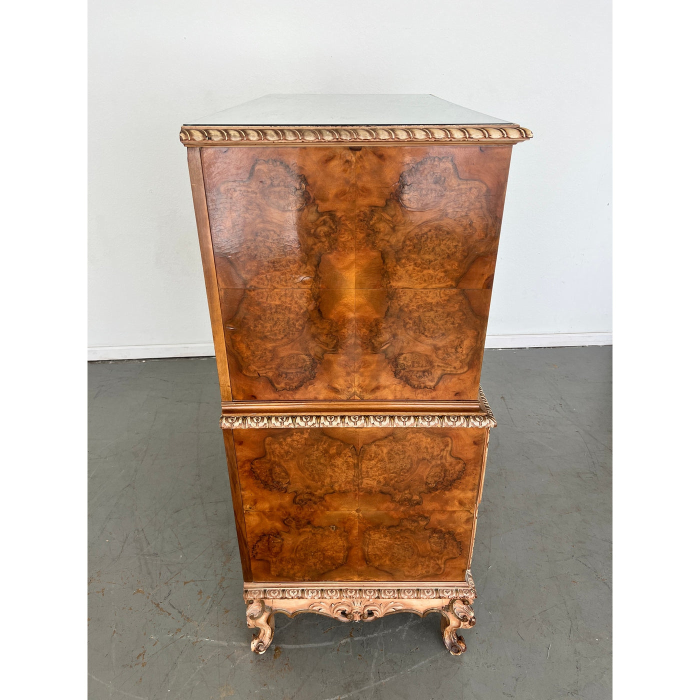 Antique French Rococo Revival Tallboy Chest