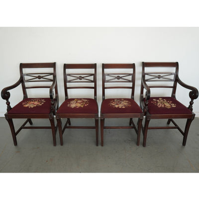 Vintage Federal Revival Dining Chairs (Set of 4)