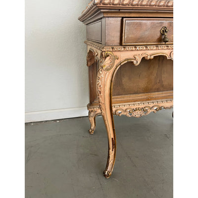Antique French Rococo Revival Vanity with Mirror