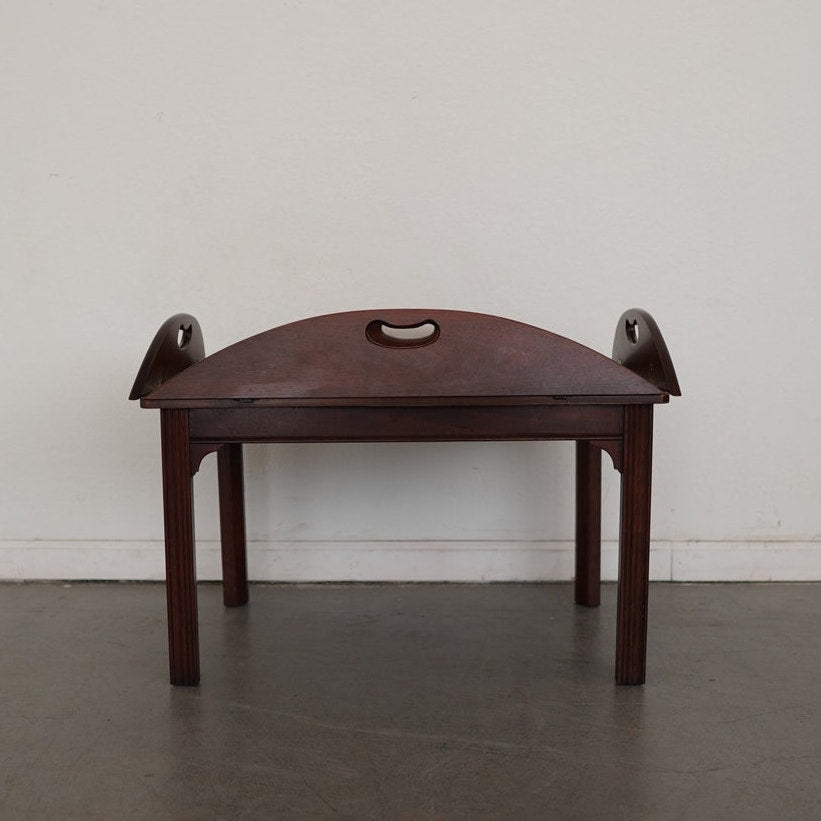 Vintage Baker Furniture Mahogany Butler’s Tray Coffee Table