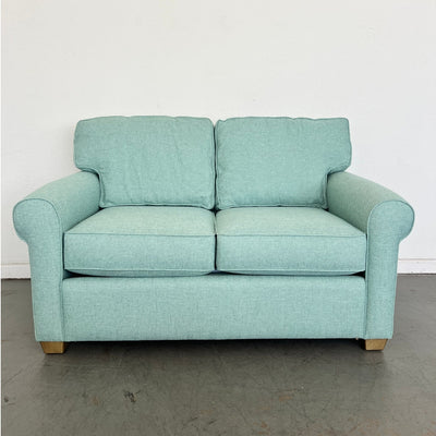 My Coastal Home Aqua Blue Coastal Loveseat