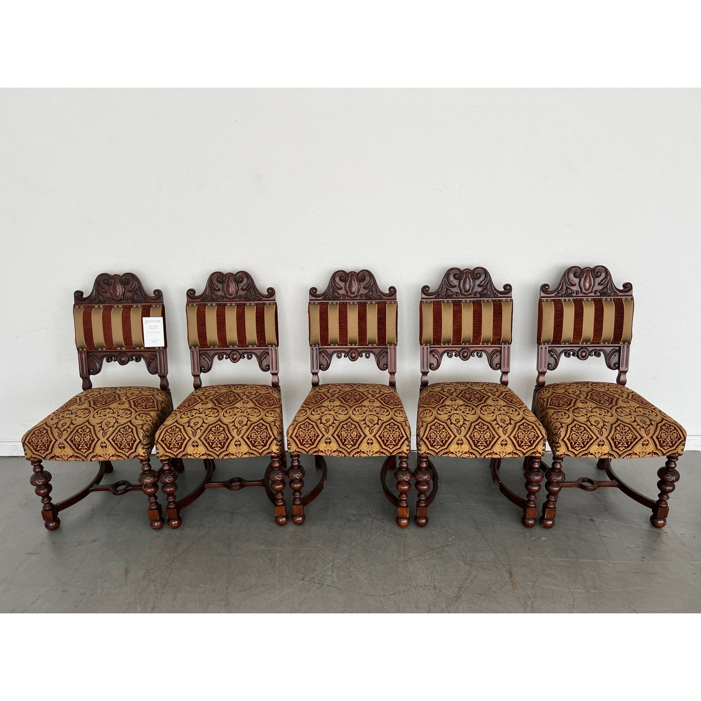 Italian Antique Dining Chairs (Set of 5)