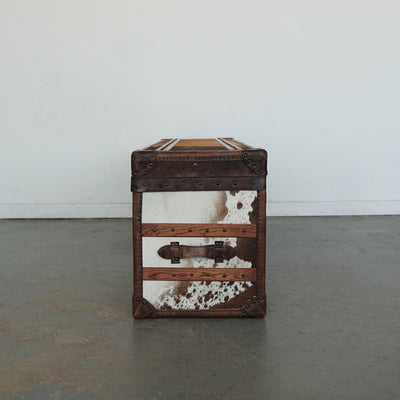Timothy Oulton Cowhide Harrow Trunk