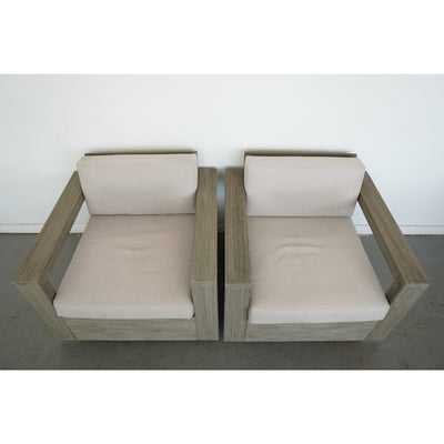 West Elm Portside Outdoor Swivel Chairs (Set of 2)