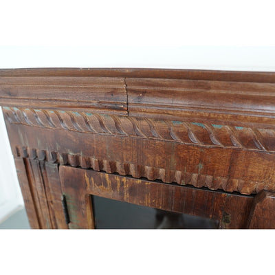 European Hand-Carved Reclaimed Wood Sideboard