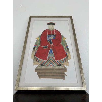 Neiman Marcus Regal Asian Figure Statuette Print I & II (Set of 2)