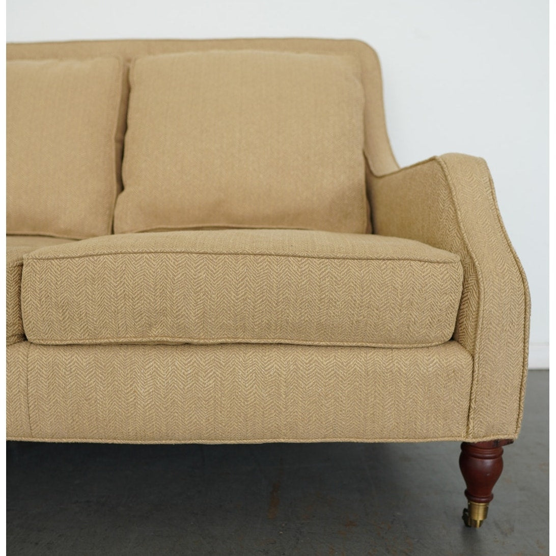 Vanguard Camel Upholstered Sofa