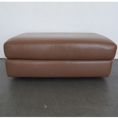 Design Within Reach Reid Leather Sofa & Ottoman
