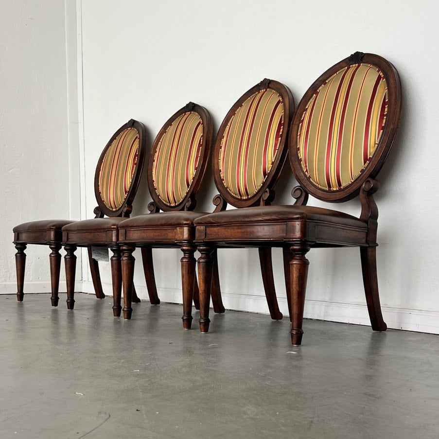Vintage Drexel Heritage Oval Back Dining Chair (Set of 4)