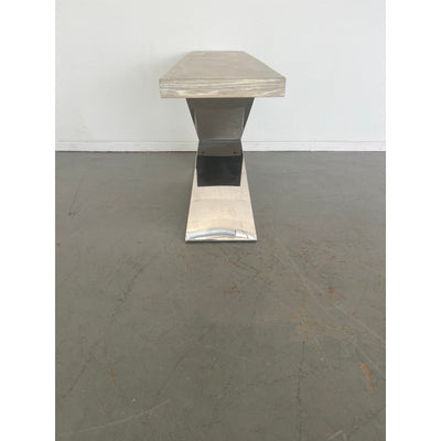 Zin Home Eloquence Coastal Grey Console Table