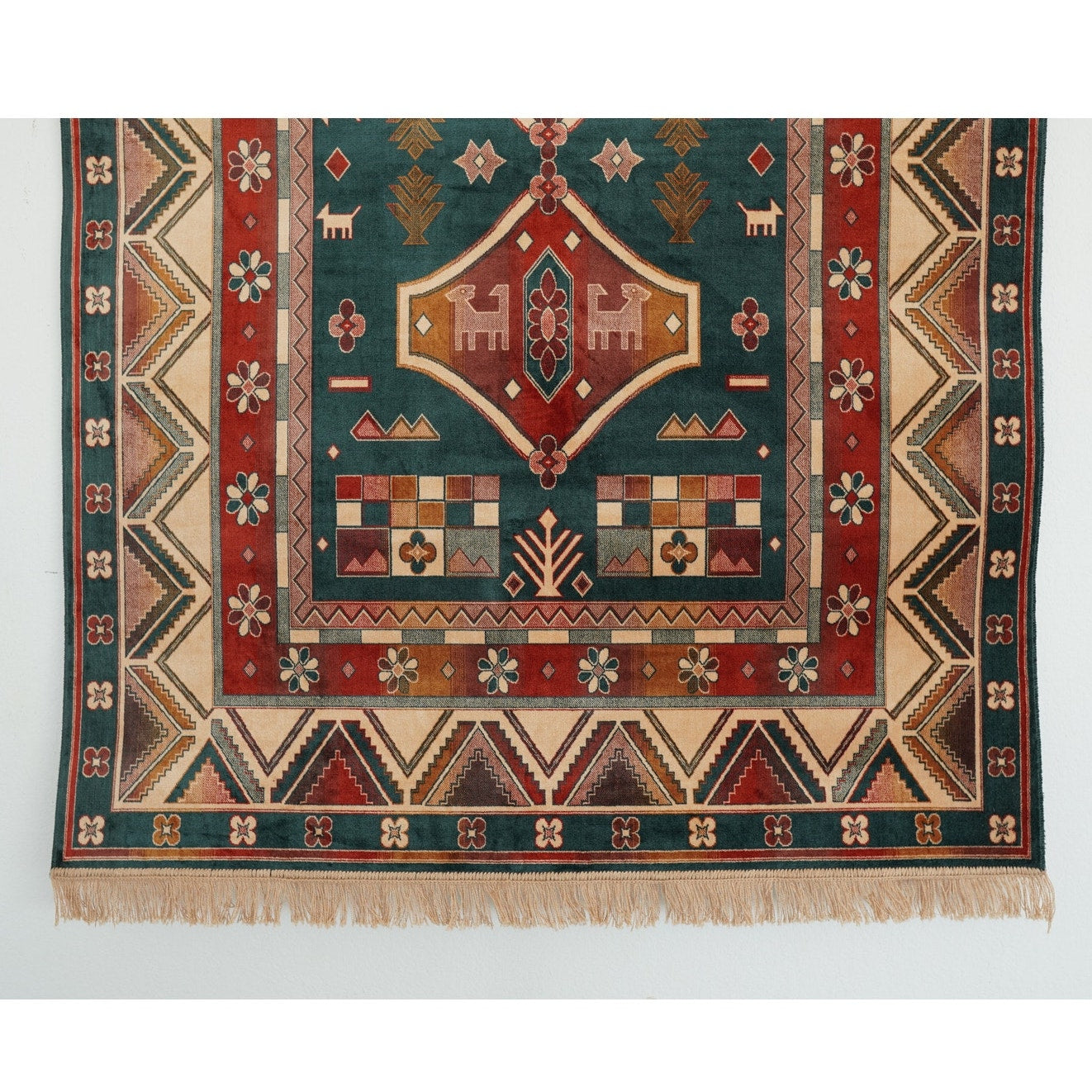 Vintage Geometric Woven Wall Tapestry