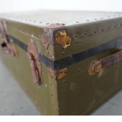 Vintage Military-Style Trunk