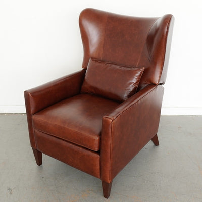 Pottery Barn Champlain Square Arm Leather Recliner