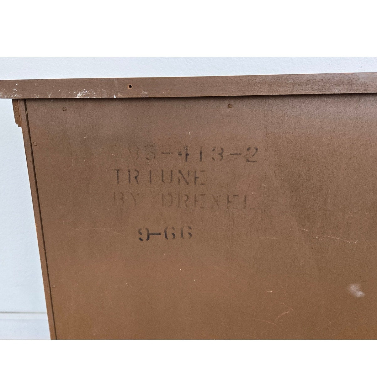 Vintage Drexel Triune Demilune Cabinet