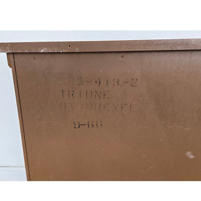 Vintage Drexel Triune Demilune Cabinet