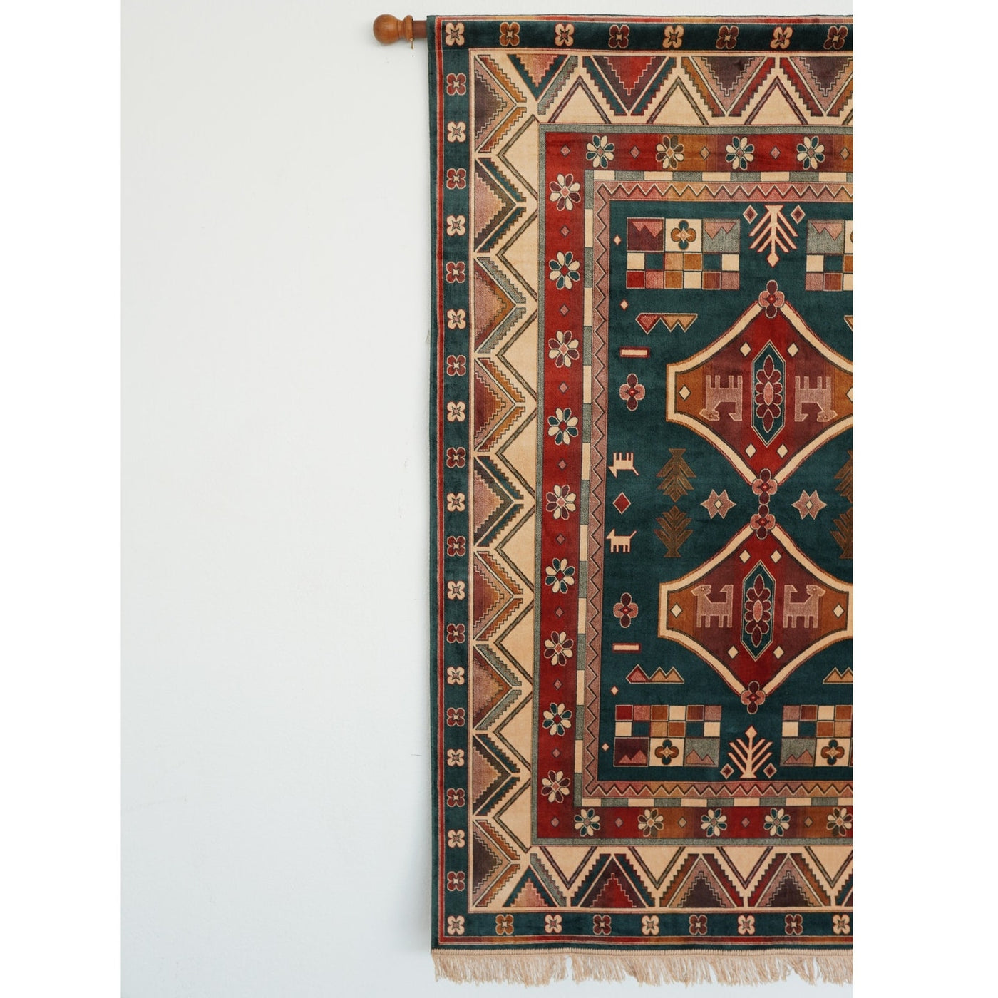 Vintage Geometric Woven Wall Tapestry