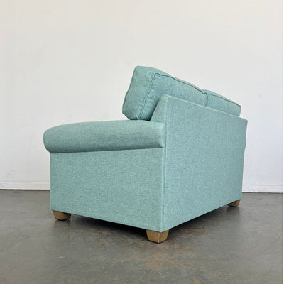 My Coastal Home Aqua Blue Coastal Loveseat