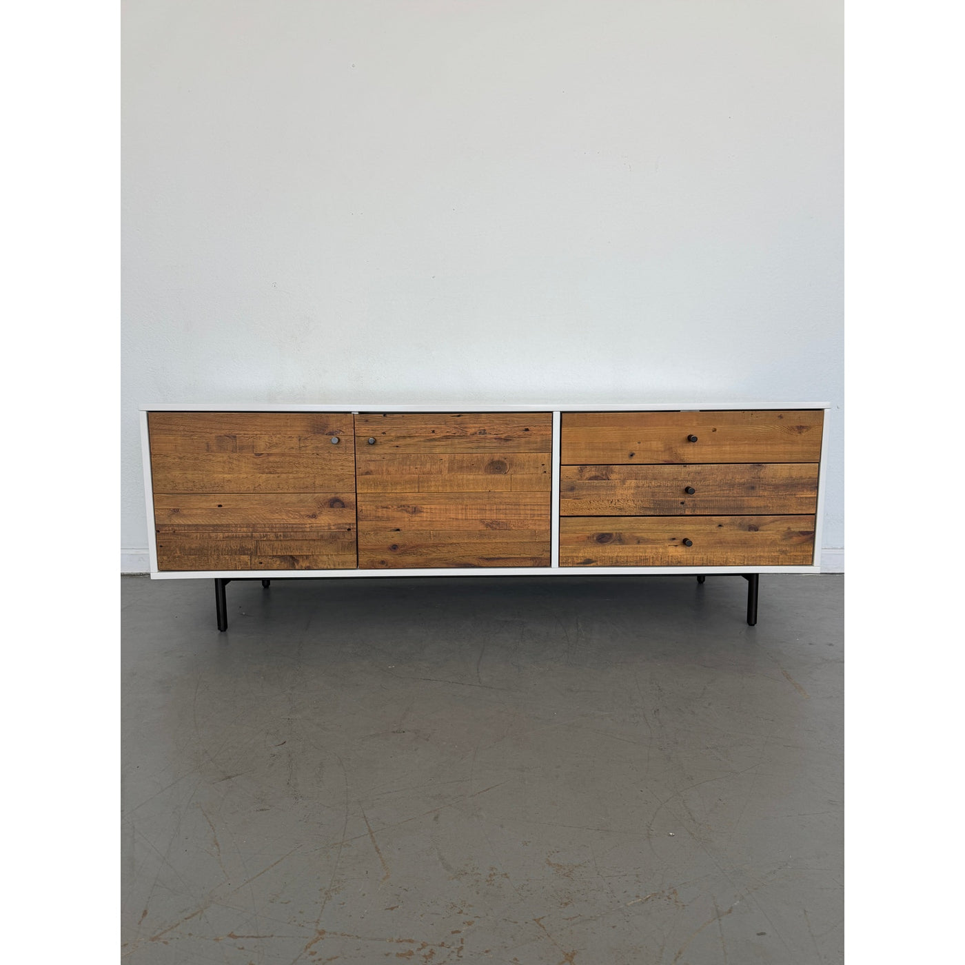 West Elm Reclaimed Wood and Lacquer Media Console