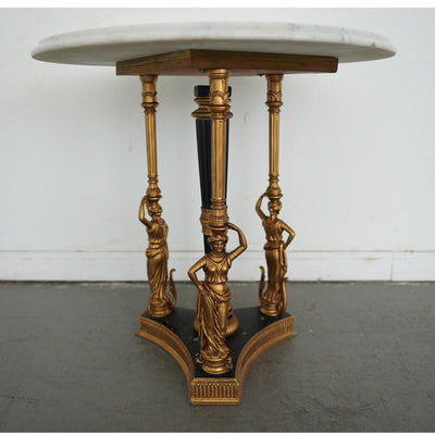 Vintage Marble Top Side Table
