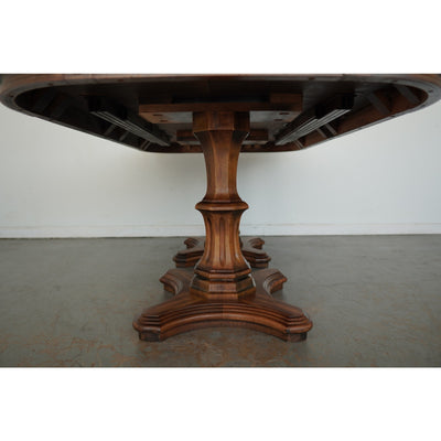 Vintage Century Furniture Double Pedestal Extension Dining Table