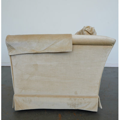 Vintage Drexel Heritage Skirted Velvet Sofa