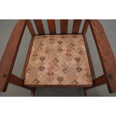 Vintage Mission-Style Children’s Rocking Chair