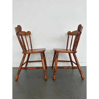 Vintage Tell City Andover Maple Spindle Back Chair (Set of 4)