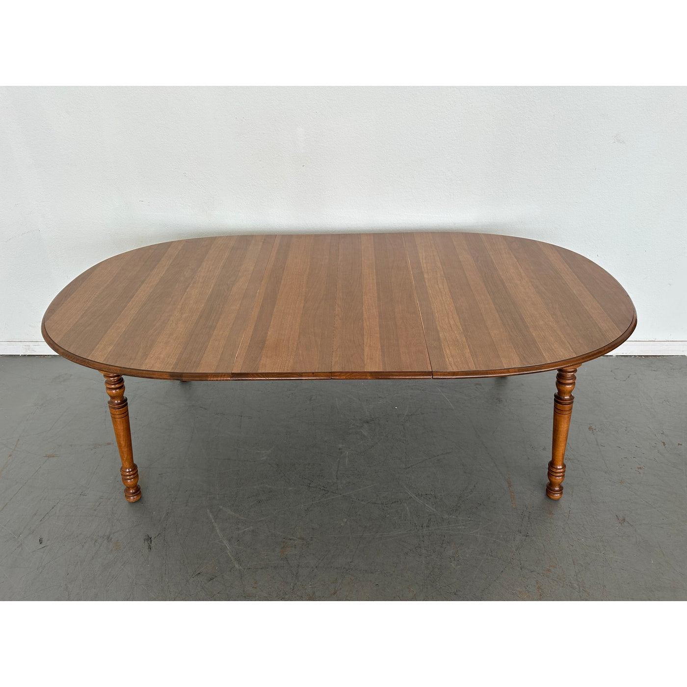 Vintage Tell City Solid Maple Oval Dining Table
