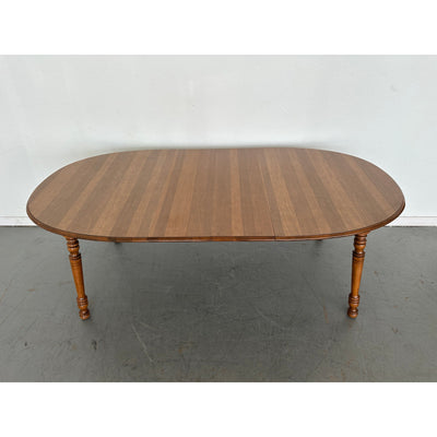Vintage Tell City Solid Maple Oval Dining Table