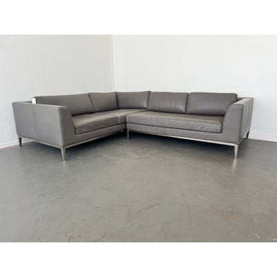 Restoration Hardware Italia Leather Sectional