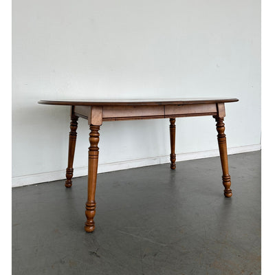 Vintage Tell City Solid Maple Oval Dining Table