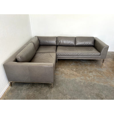 Restoration Hardware Italia Leather Sectional