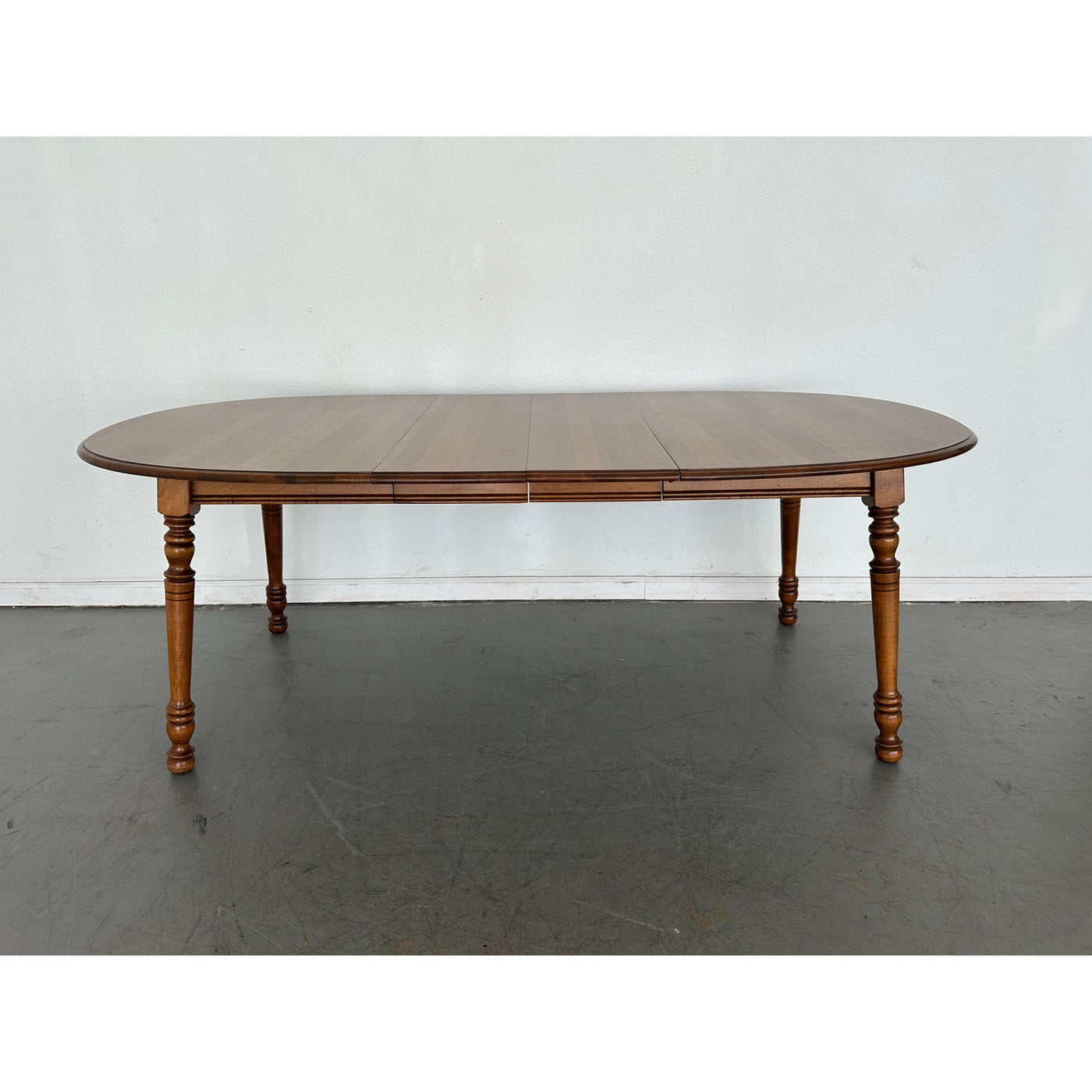 Vintage Tell City Solid Maple Oval Dining Table