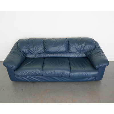 Vintage Viewpoint Leather Works Leather Sofa